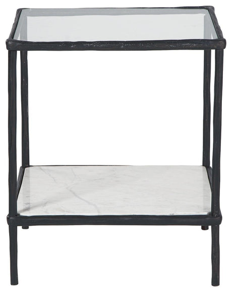 Ryandale Antique Black Accent Table - Ella Furniture