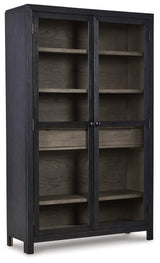 Lenston Black/gray Accent Cabinet - Ella Furniture