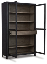 Lenston Black/gray Accent Cabinet - Ella Furniture