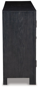 Lenston Black/gray Accent Cabinet - Ella Furniture