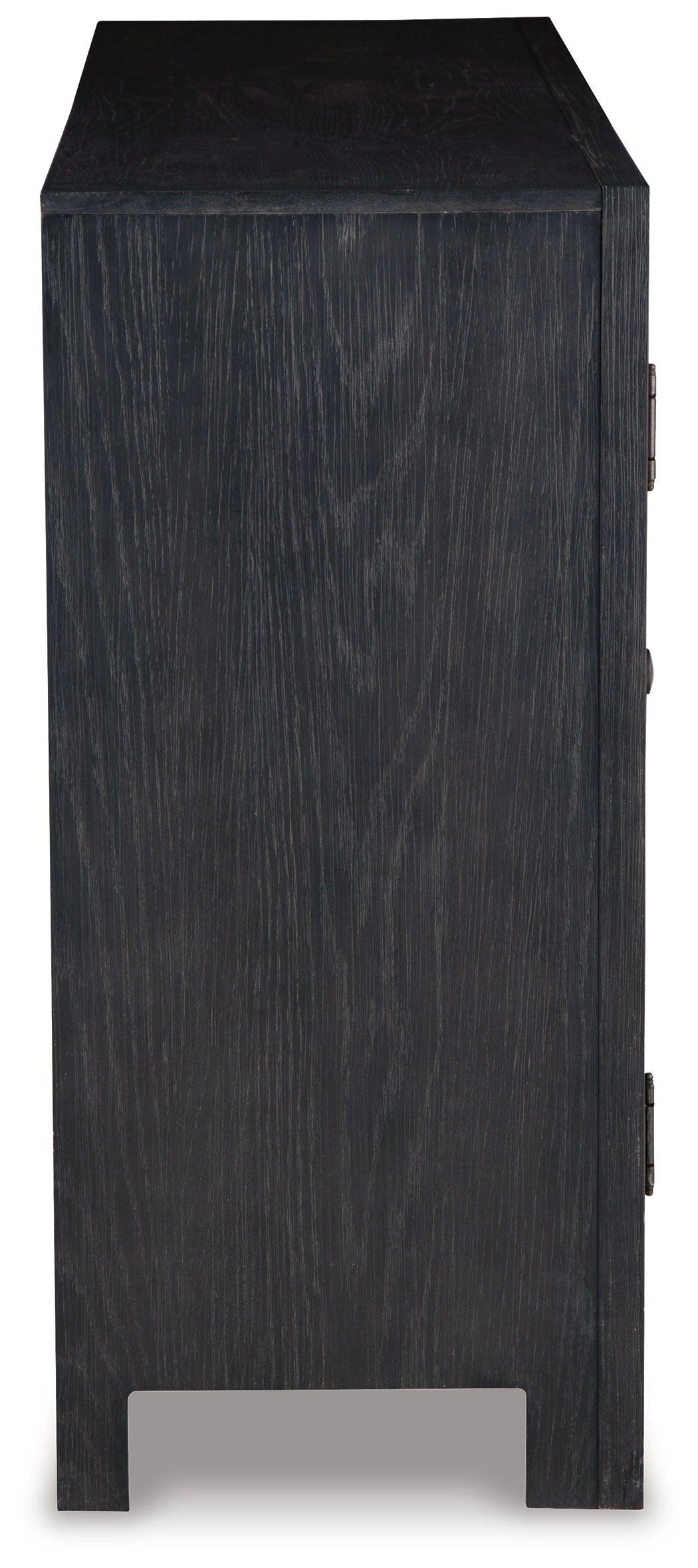 Lenston Black/gray Accent Cabinet - Ella Furniture