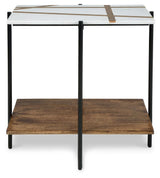 Braxmore White/light Brown Accent Table - Ella Furniture