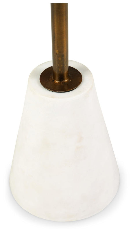 Caramont Black/White/gold Finish Accent Table A4000540 - Ella Furniture