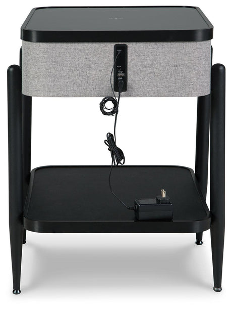 Jorvalee Gray/black Accent Table - Ella Furniture