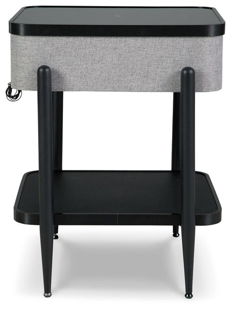 Jorvalee Gray/black Accent Table - Ella Furniture
