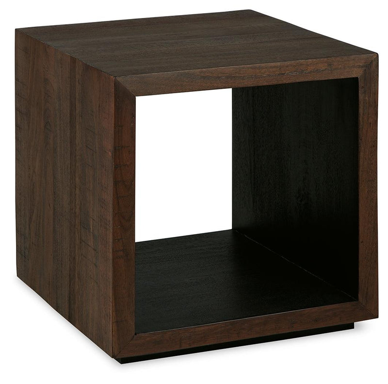 Hensington Brown/Black End Table - Ella Furniture