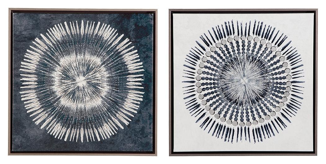 Monterey Blue/White Wall Art (Set Of 2) - Ella Furniture