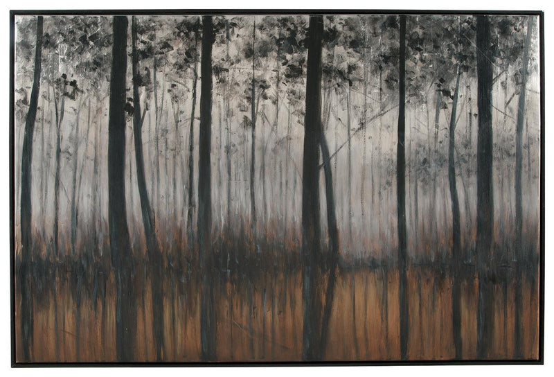 Philyra Black/orange/silver Wall Art
