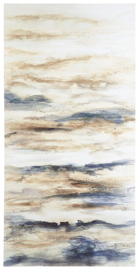 Joely Blue/tan Wall Art - Ella Furniture