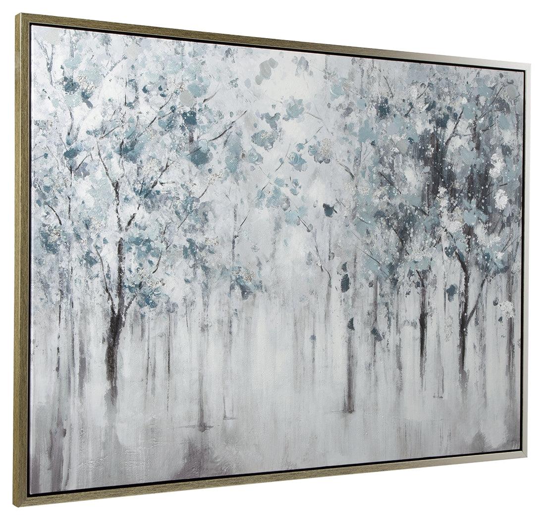 Breckin Blue/gray/white Wall Art - Ella Furniture