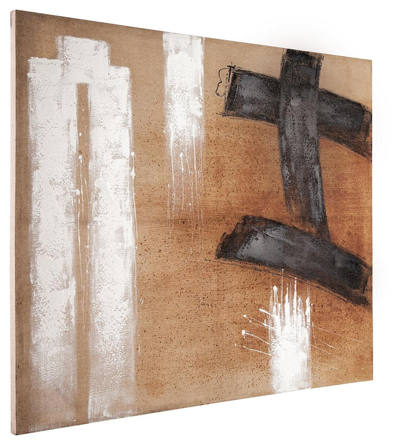 Tamland Linen/white/black Wall Art - Ella Furniture