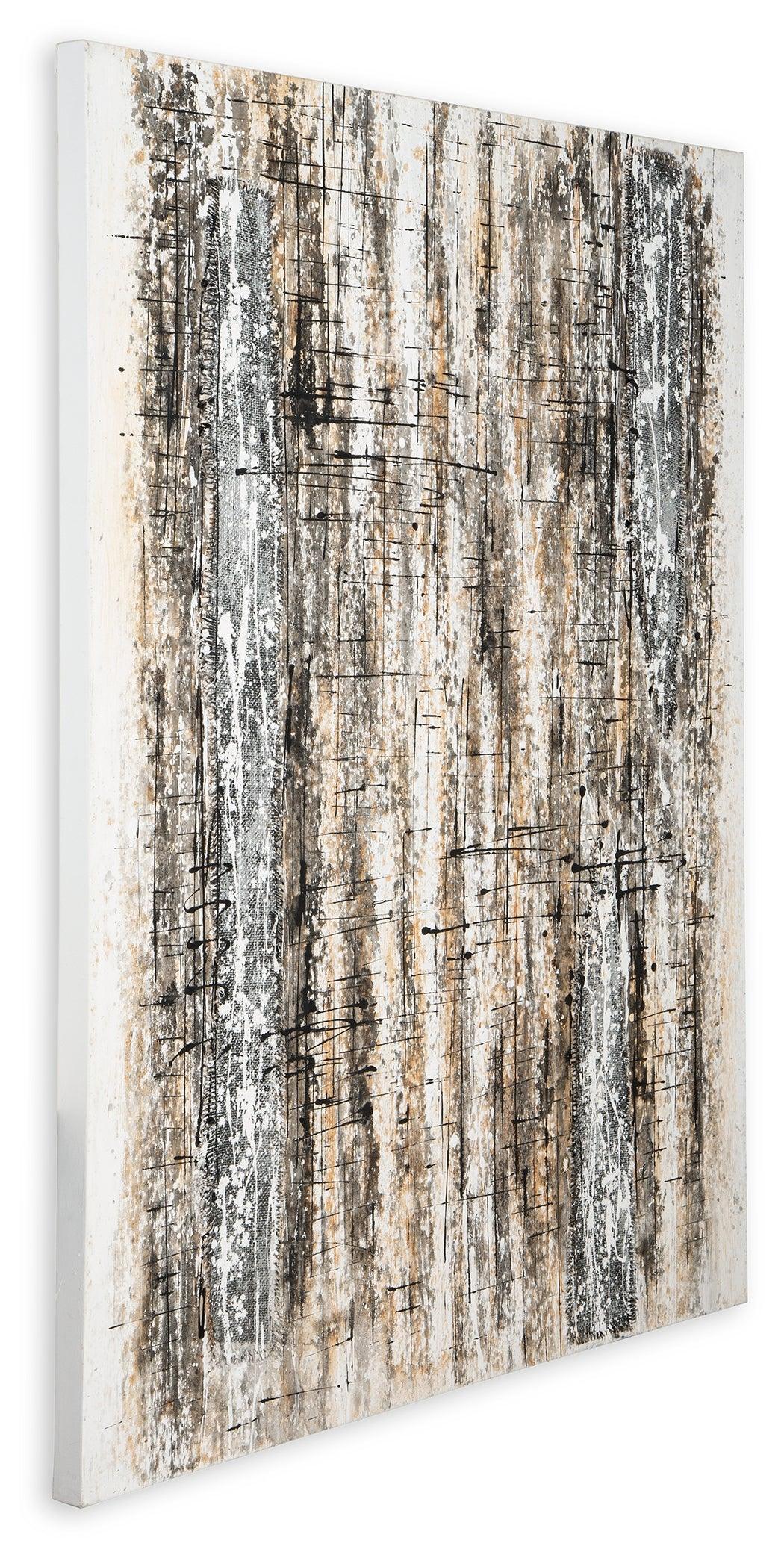 Grateville Gray/brown Wall Art - Ella Furniture