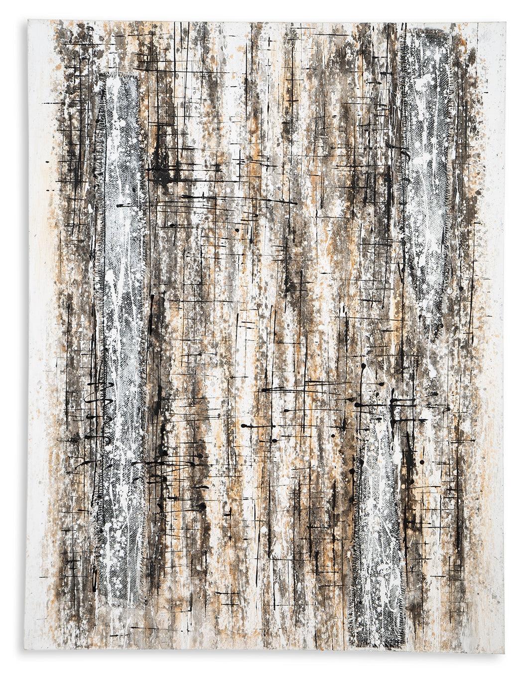 Grateville Gray/brown Wall Art - Ella Furniture