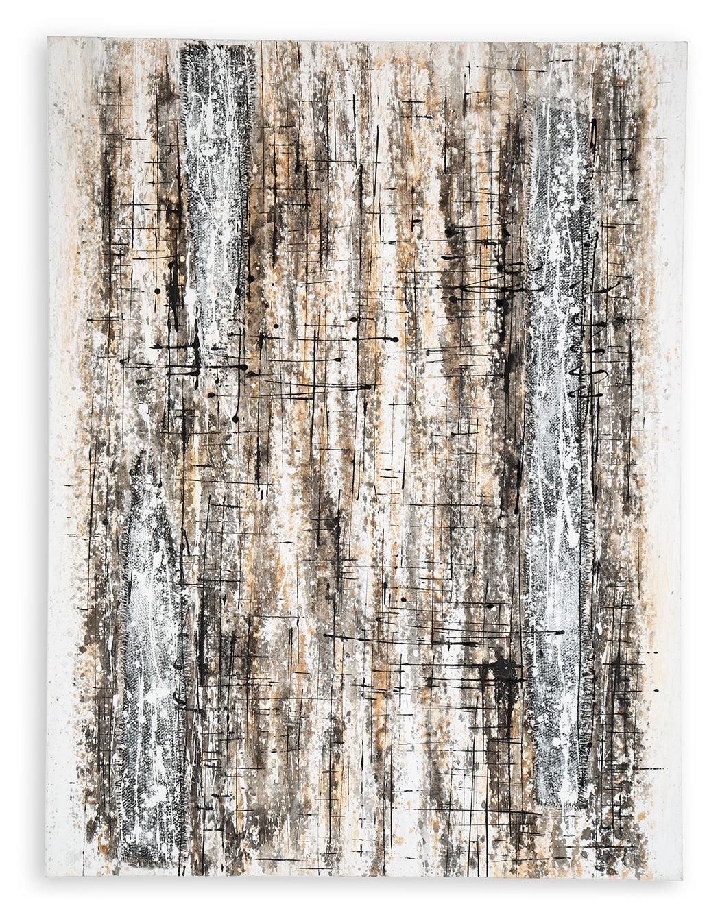 Grateville Gray/brown Wall Art - Ella Furniture