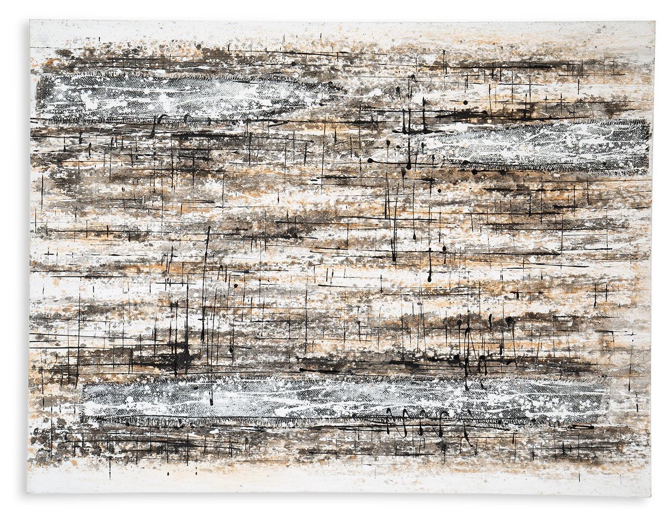 Grateville Gray/brown Wall Art - Ella Furniture
