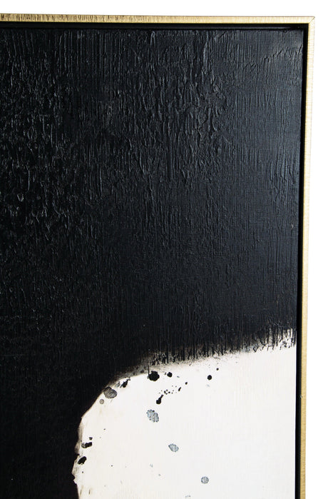Reighlea Black/White Wall Art - Ella Furniture