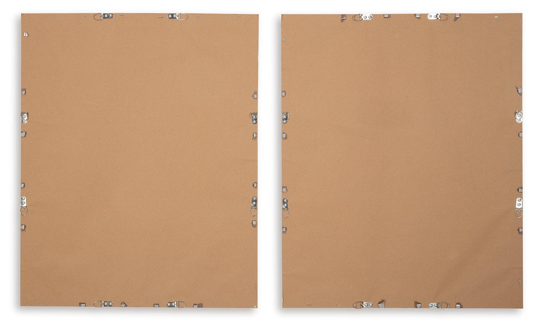 Holport Blue/White Wall Art (Set Of 2) - Ella Furniture