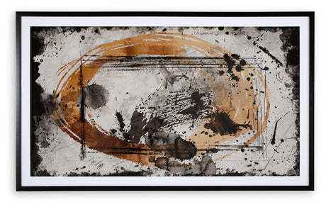 Clefting Black/caramel/tan Wall Art - Ella Furniture