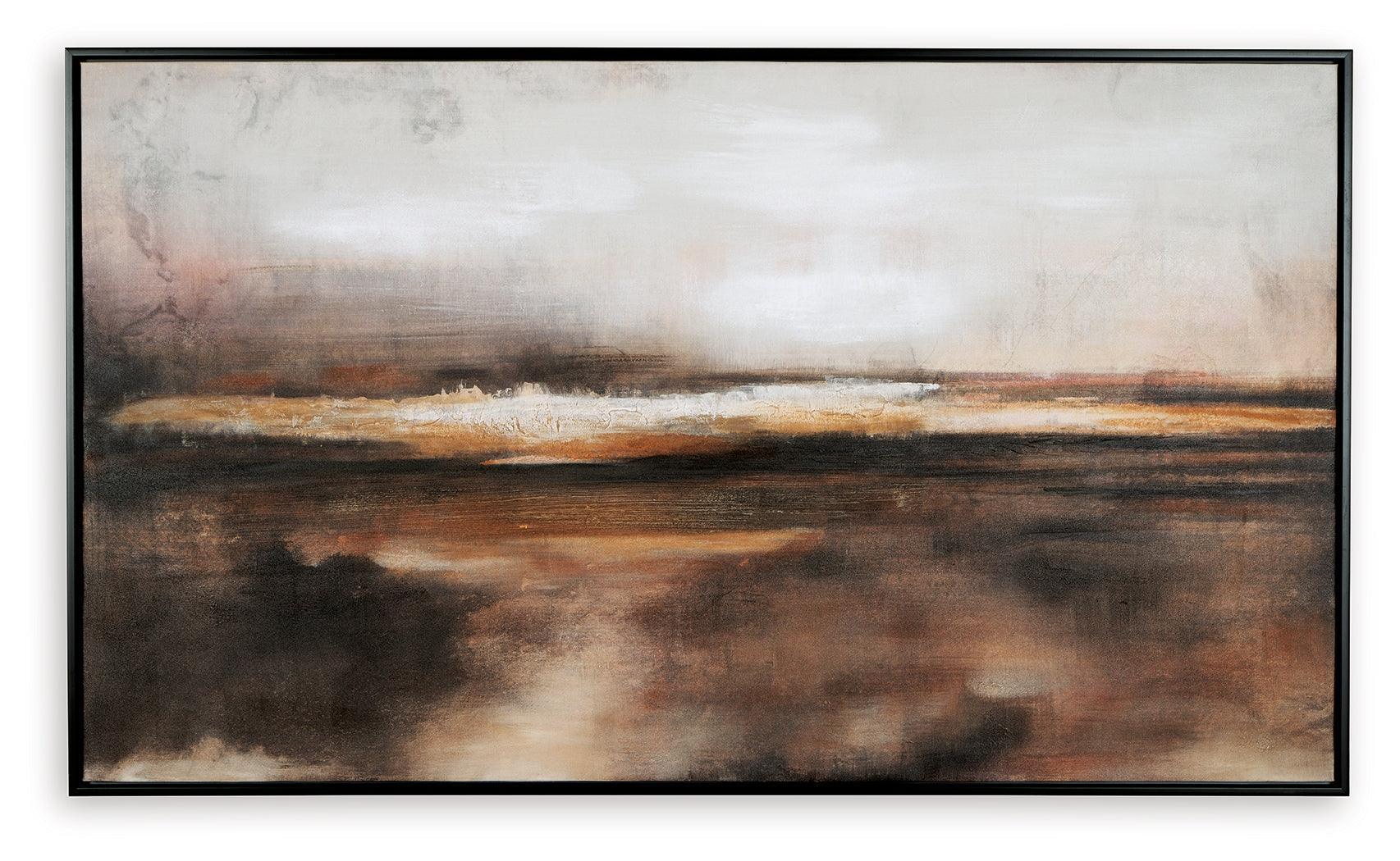 Drewland Black/brown/orange Wall Art - Ella Furniture