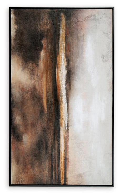 Drewland Black/brown/orange Wall Art - Ella Furniture