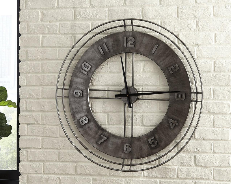 Ana Sofia Antique Gray Wall Clock