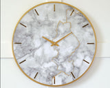 Jazmin Gray/gold Finish Wall Clock - Ella Furniture