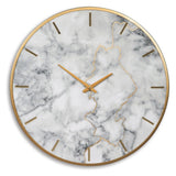 Jazmin Gray/gold Finish Wall Clock - Ella Furniture