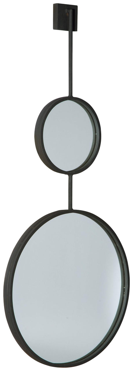 Brewer Black Accent Mirror - Ella Furniture