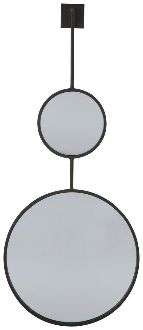 Brewer Black Accent Mirror - Ella Furniture