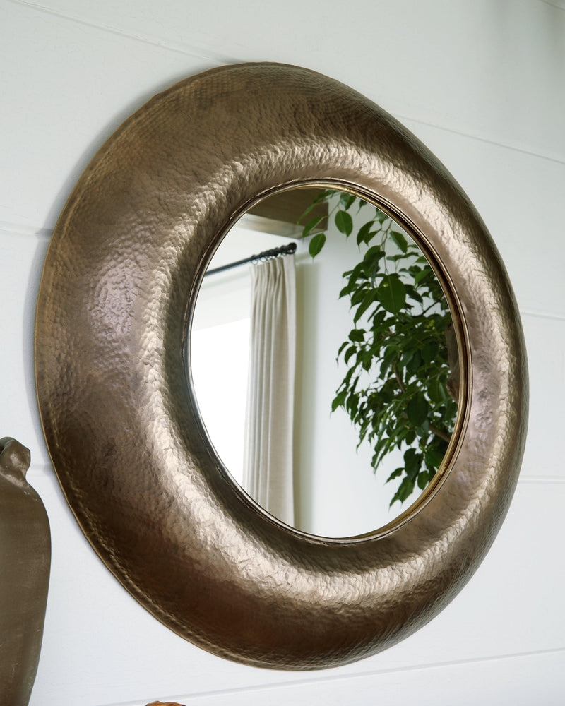 Jamesmour Antique Gold Accent Mirror - Ella Furniture