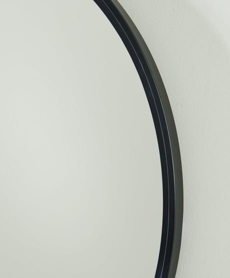Brocky Black Accent Mirror - Ella Furniture