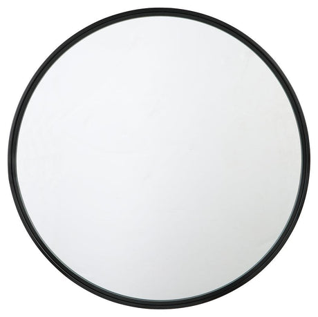 Brocky Black Accent Mirror - Ella Furniture