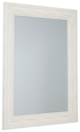 Jacee Antique Gray Accent Mirror - Ella Furniture