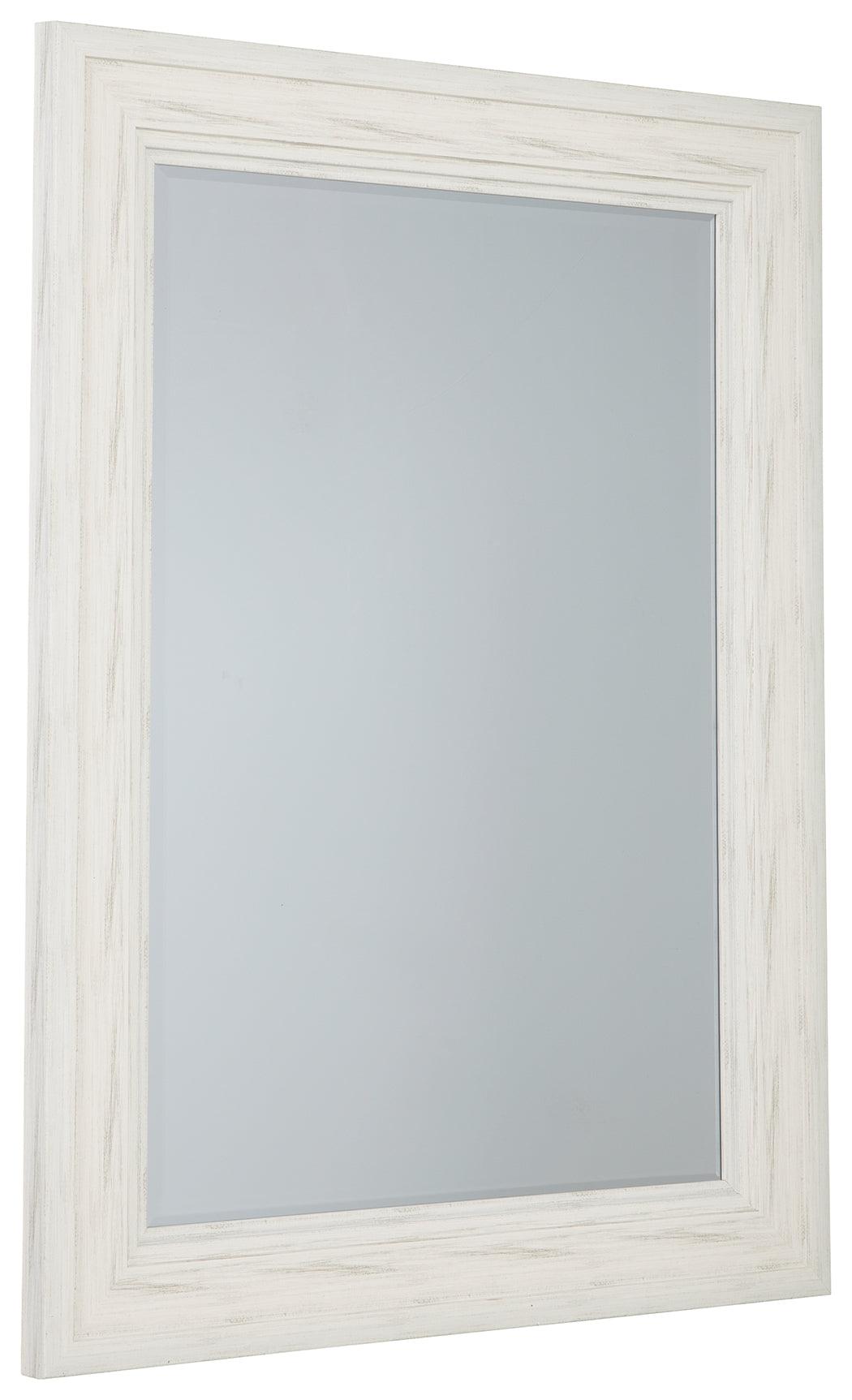 Jacee Antique Gray Accent Mirror - Ella Furniture