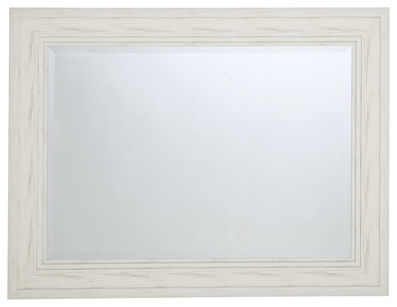 Jacee Antique Gray Accent Mirror - Ella Furniture