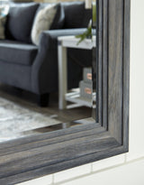 Jacee Antique Gray Floor Mirror - Ella Furniture