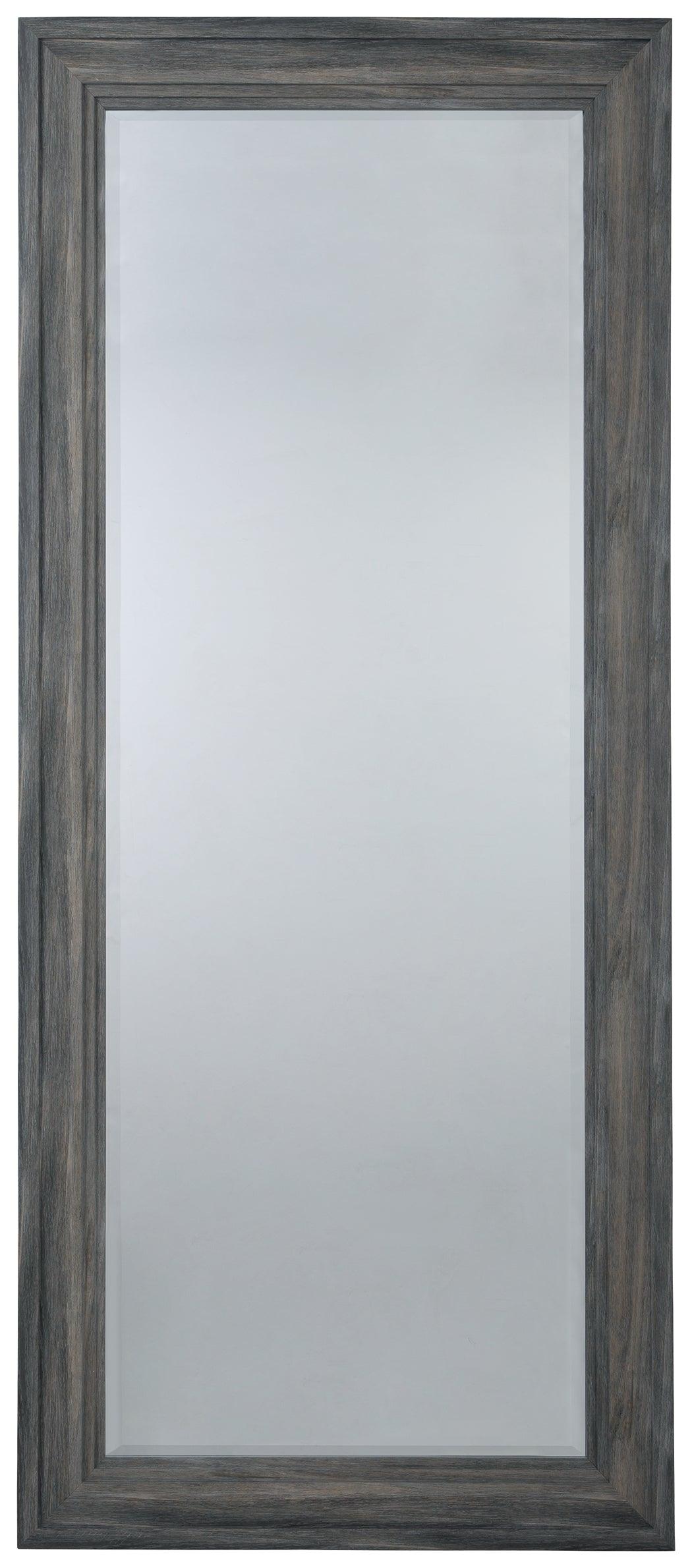 Jacee Antique Gray Floor Mirror - Ella Furniture