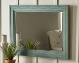 Jacee Antique Teal Accent Mirror - Ella Furniture