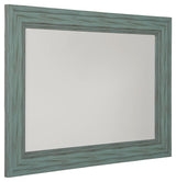 Jacee Antique Teal Accent Mirror - Ella Furniture