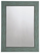 Jacee Antique Teal Accent Mirror - Ella Furniture