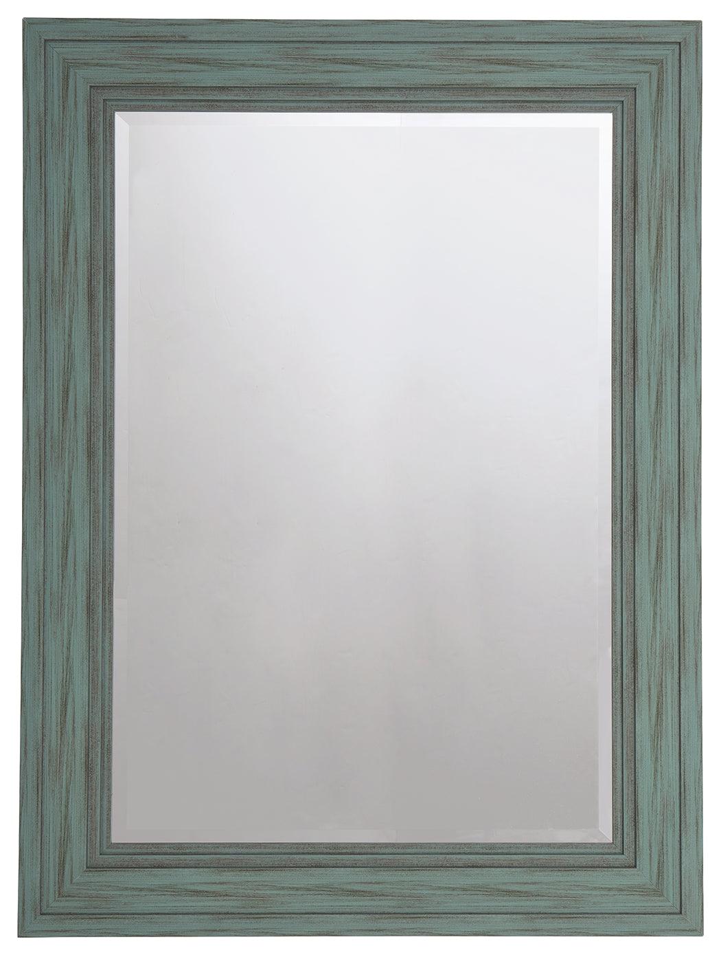 Jacee Antique Teal Accent Mirror - Ella Furniture