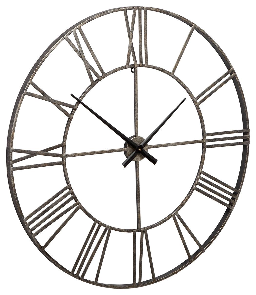 Paquita Antique White Wall Clock - Ella Furniture