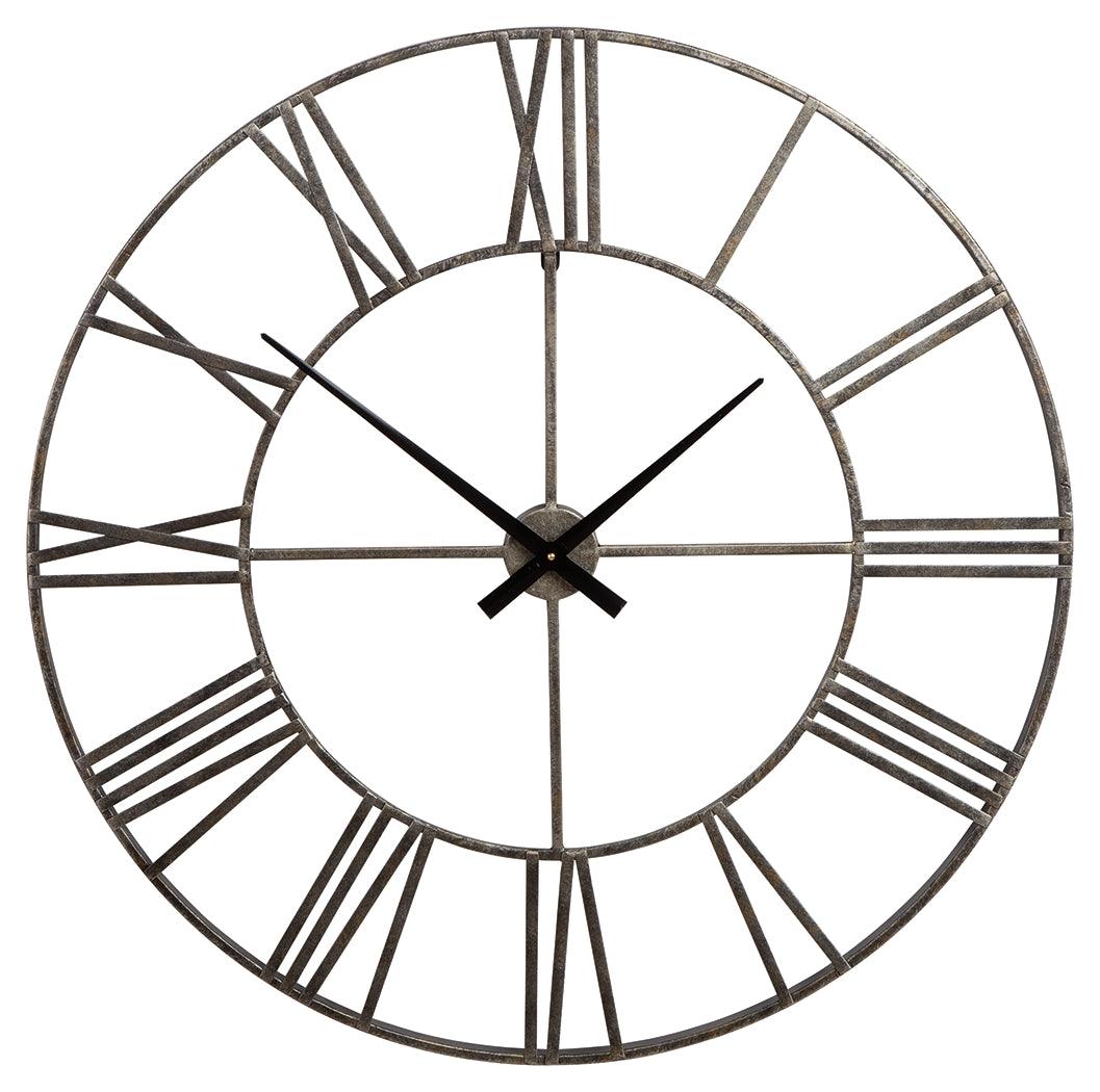 Paquita Antique White Wall Clock - Ella Furniture