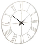 Paquita Antique White Wall Clock - Ella Furniture