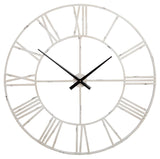 Paquita Antique White Wall Clock - Ella Furniture