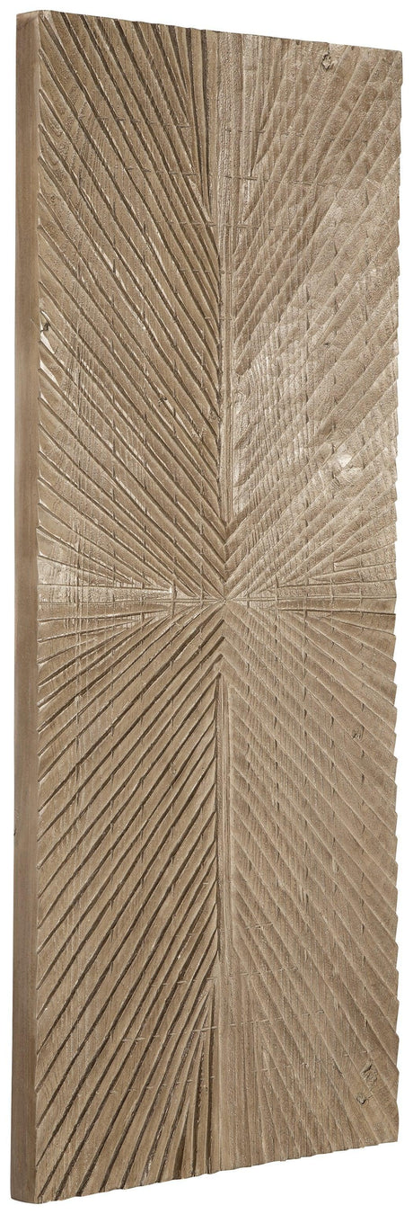 Lenora Distressed Brown Wall Decor - Ella Furniture