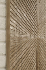 Lenora Distressed Brown Wall Decor - Ella Furniture