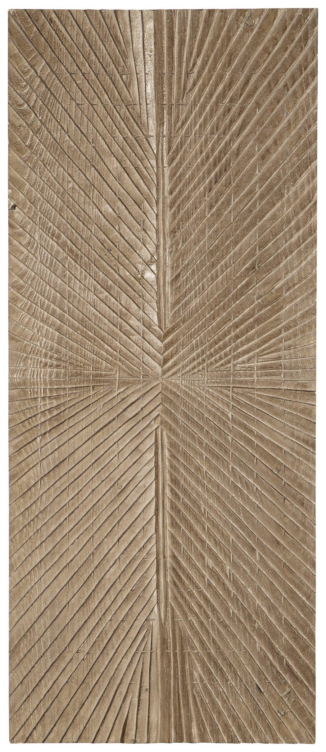 Lenora Distressed Brown Wall Decor - Ella Furniture