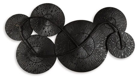 Rhetlen Black/gold Finish Wall Decor - Ella Furniture