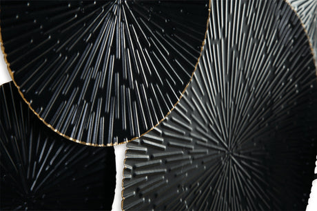 Rhetlen Black/gold Finish Wall Decor - Ella Furniture